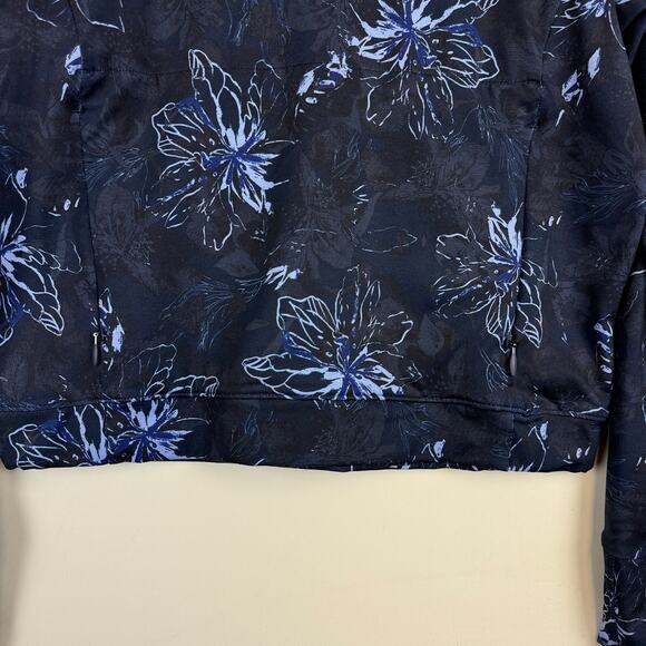 NWT Columbia Womens Ballona Pullover Sweater Floral Navy Blue - M - Picture 3 of 9